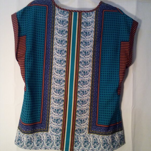 Antilia Femme Blouse Women S Short Sleeve Multi Pattern Colorful - Picture 11 of 15